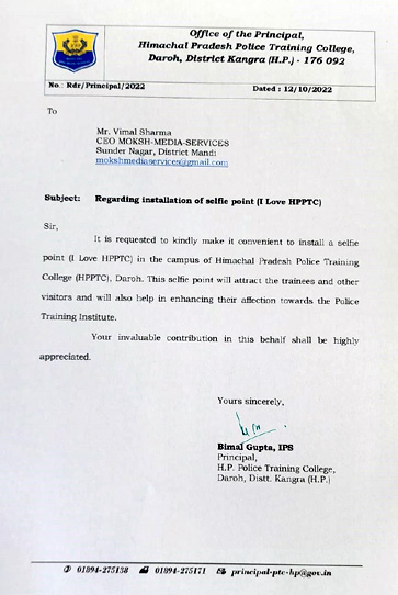 Letter of Appreciation